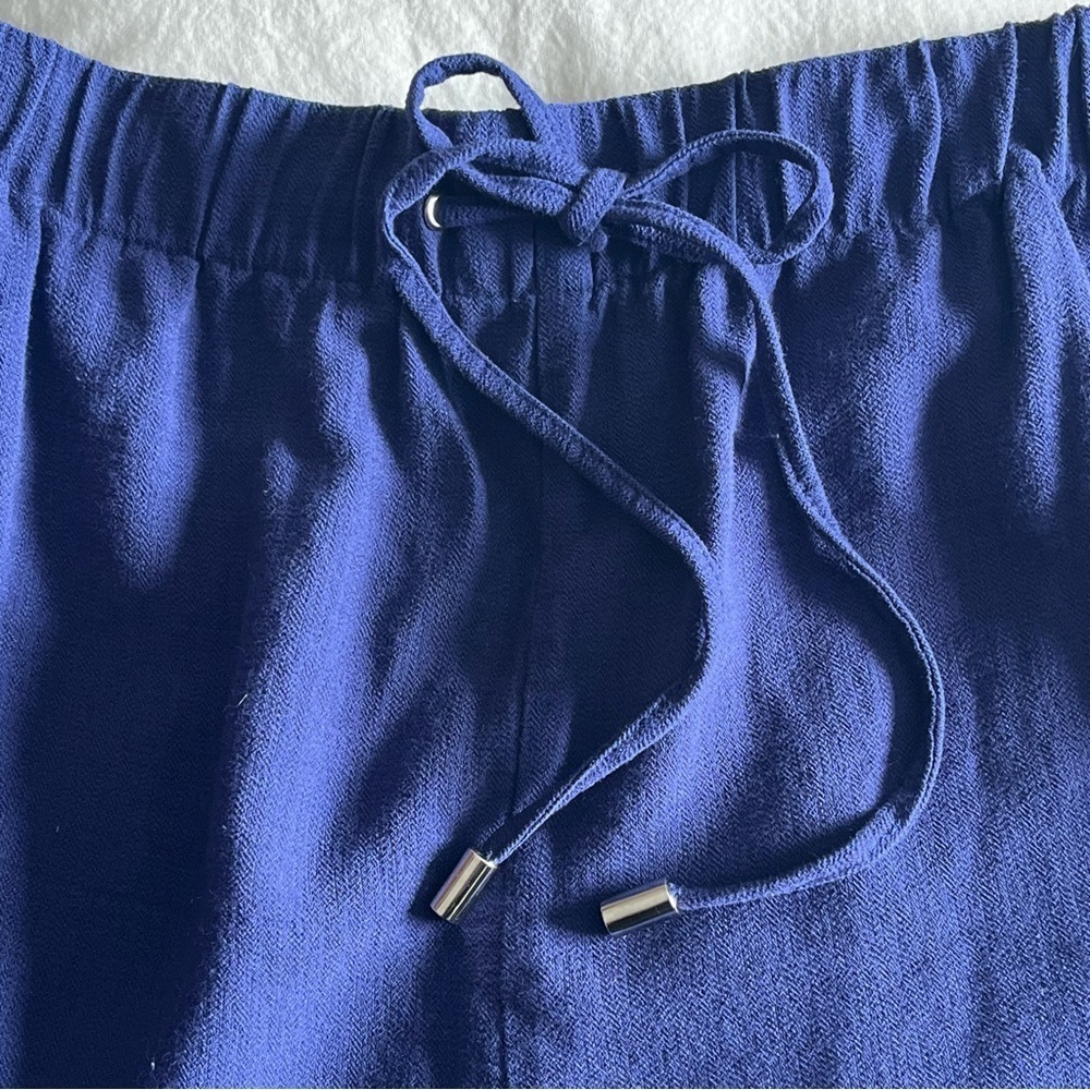 Soft Surroundings | Blue Pull On Drawstring Rayon… - image 5